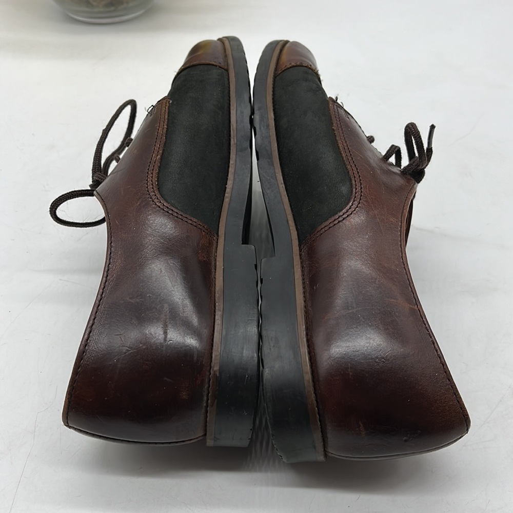 Sebago Black Brown Leather Women's Size 7.5 SNK6536H - Picture 5 of 8